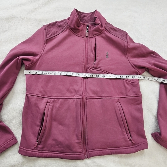 Bass Outdoor Full Zip Fleece Jacket with Thumb Holes Rose Pink Size M - Picture 7 of 9